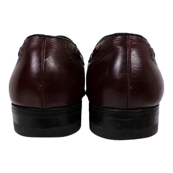 Florsheim Imperial Tassel Wingtip Dress Loafer Brown 10 E #1259 - Picture 4 of 8